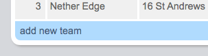Add new team button