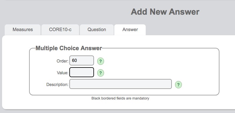 Add new multiple choice answer
