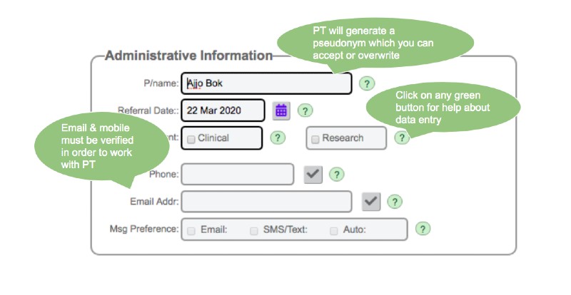 Client profile privacy settings