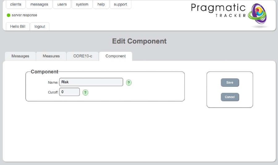 Edit component form