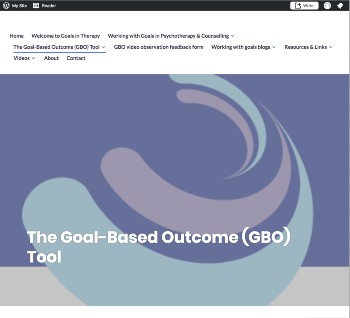 Goals and Goal-based Outcomes (GBOs) — goals-in-therapy.com
