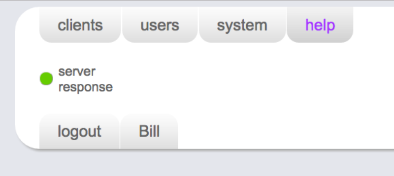 Server response indicator